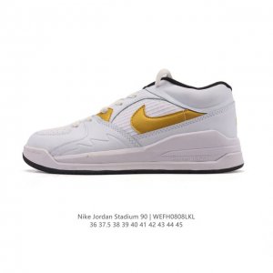 真标 耐克 Nike Air Jordan Stadium Aj90 潮流运动板鞋 Aj90 充满了对Tinkerhathield 原创设计的致敬 包括中足网状