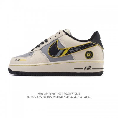 头层皮 真标 耐克 Nike Air Force 1 '07 Low 空军一号含气垫 小白鞋 低帮百搭厚底增高休闲运动板鞋。柔软、弹性十足的缓震性能和出色的中底