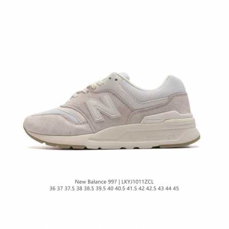新百伦 New Balance Nb官方男女鞋997系列 时尚舒适休闲运动鞋男女款休闲复古鞋，拼接鞋面，具有良好的强度，弹性特点。舒适耐磨，与织物拼接，全面提升 - 点击图像关闭