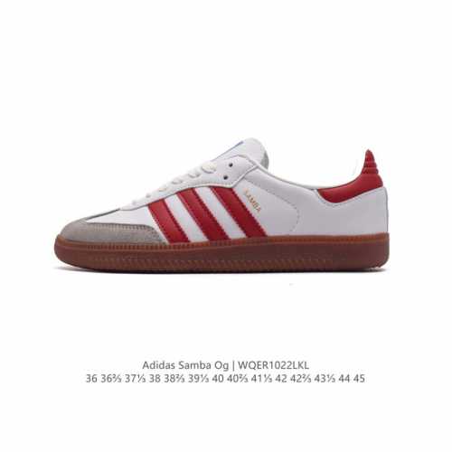 阿迪达斯 德训鞋 ADIDAS ORIGINALS SAMBA OG SHOES 经典运动鞋小白鞋 T头鞋 男女板鞋 彰显休闲摩登风情的时尚经典鞋。它诞生于50