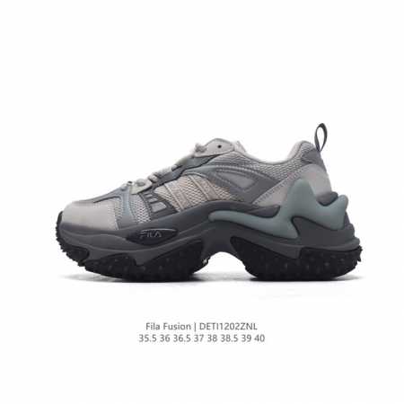 公司级 斐乐 女款老爹鞋 Fila Fusion 厚底增高跑步鞋 百搭运动板鞋 意大利百年经典运动品牌，网红单品 小红书推荐爆款 Fila斐乐新款小白鞋斐乐潮牌 - 点击图像关闭