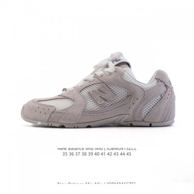 新百伦 Miumiu X New Balance 2025年联名 Nb系列跑步鞋 New Balance X Miu Miu 530 Sl 透气皮革网面拼接鞋面