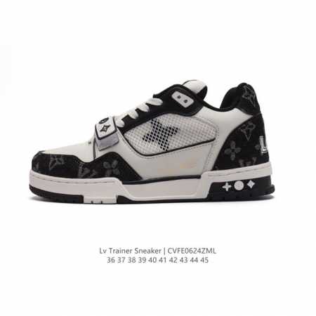 降价 公司级 路易威登 Louis Vuitton Lv路易威登板鞋 时尚运动鞋 潮厚底增高鞋 。舒适防滑底和百搭性霸屏整个时尚娱乐圈，细节调整完美主义！鞋面采 - 点击图像关闭