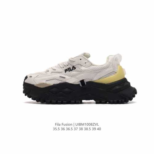 公司级 斐乐 女老爹鞋 Fila Fusion 厚底增高百搭运动板鞋 意大利百年经典运动品牌，网红单品 小红书推荐爆款 Fila斐乐新款小白鞋斐乐潮牌文化街头风