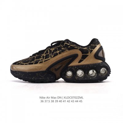 公司级 全新Nike Air Max Dn 运动鞋 时尚跑步鞋，豆荚造型气垫吸睛！鞋面采用织物材质打造，提供舒适的穿着体验。这款鞋不仅具有时尚的外观，还融合了许