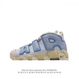 耐克 Nike Air More Uptempo '96 皮蓬全掌气垫男女子运动鞋厚底增高缓震慢跑鞋，升级原楦原档案开发版型，采用同源一致牛剖革鞋面材质，市面最