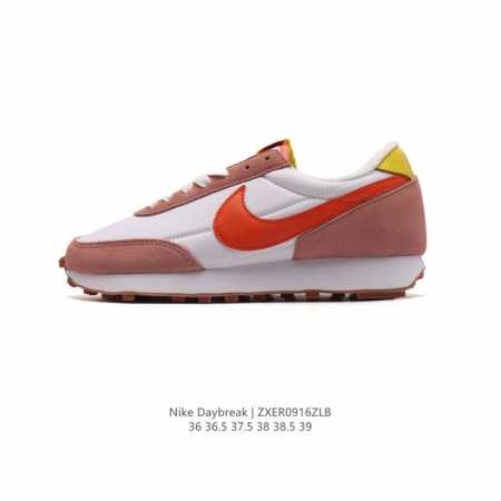 Nike 耐克 Nike Daybreak Sp破晓系列华夫复古休闲运动慢跑鞋女子运动鞋。采用翻毛麂皮拼接牛津布面材质，其鞋面做工精细，脚感轻盈，具有良好的透气 - 点击图像关闭