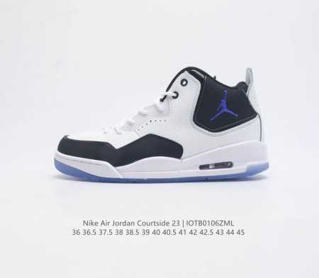 耐克 Nike Airjordancourtside23 乔丹23代 Aj23实战气垫缓震篮球鞋 Jordan 乔丹 男女鞋真标半码制 采用优质荔枝纹牛剖皮革鞋 - 点击图像关闭
