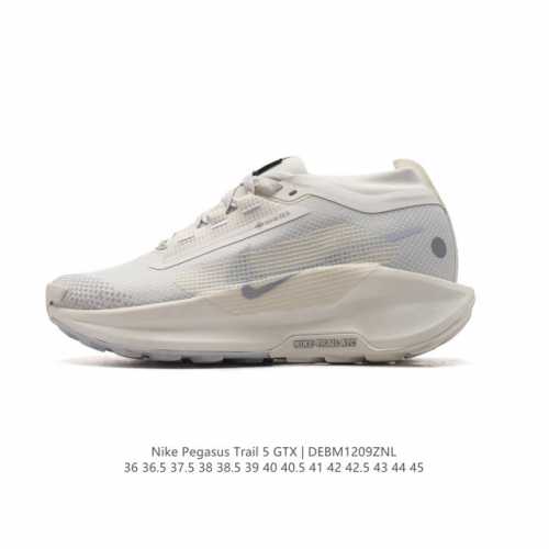公司级 耐克 Nike Pegasustrail5 男女同款越野跑步鞋夏新款耐克飞马该鞋款搭载出众回弹的 Reactx 泡绵中底，多种地面，皆可轻松驾驭。采用别