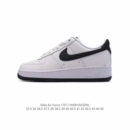 耐克 Nike Air Force 1 '07 Low 空军一号含气垫 小白鞋 低帮百搭厚底增高休闲运动板鞋。柔软、弹性十足的缓震性能和出色的中底设计，横跨复古