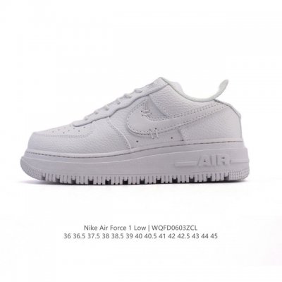 耐克 Nike Air Force 1 Low Luxe 空军一号低帮厚底休闲运动板鞋 鞋款以1982年原版经典的 Air Force 1 Luxe 为蓝本，继