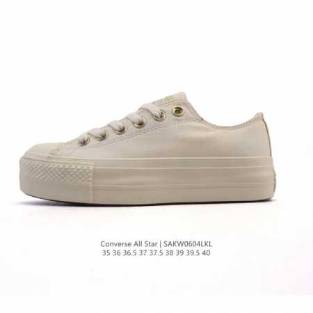 Converse 低帮 厚底增高女士运动鞋 匡威全明星复古 休闲百搭板鞋 经典透气帆布面慢跑鞋。这个系列是匡威最古老的系列了。是匡威品牌公司 8年成立以来就有的 - 点击图像关闭