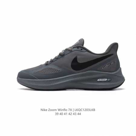 耐克 男鞋飞马 登月7代 Zoom Winflo 7X 登月系列训练跑步鞋 缓震增高休闲运动跑步鞋大爆款旅游出行必入跑鞋！科技含量顶呱呱。1. 非凡舒适。鞋舌和 - 点击图像关闭