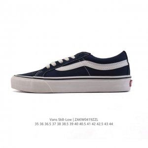 万斯 Vans Sk8-Low 经典款 小红书爆款低帮休闲帆布硫化板鞋 工艺：硫化1:1 重量1:1、真标、原钢印、材质标、鞋型标、合格证 尺码：35 36 3