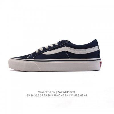 万斯 Vans Sk8-Low 经典款 小红书爆款低帮休闲帆布硫化板鞋 工艺：硫化1:1 重量1:1、真标、原钢印、材质标、鞋型标、合格证 尺码：35 36 3