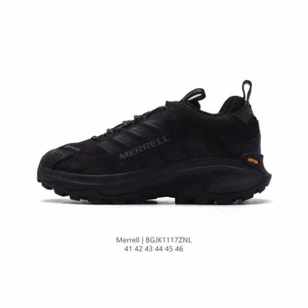公司级 迈乐 Merrell 低帮登山靴 户外徒步鞋 时尚运动鞋 这款鞋采用纯手工定制工艺，提供舒适的足部贴合和脚趾预留空间，防止摩擦和受伤。鞋带 %可回收，鞋 - 点击图像关闭