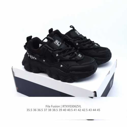 180 斐乐 男女同款老爹鞋 Fila Fusion 厚底增高百搭运动鞋 意大利百年经典运动品牌，网红单品 小红书推荐爆款 Fila斐乐新款小白鞋斐乐潮牌文化街