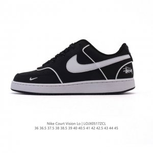 耐克 Nike Court Vision Lo校园风低帮复古篮球板鞋男女运动鞋 2025年蛇年限定 延续80年代复古篮球鞋 添加学院风细节 皮革组合鞋面 利落风