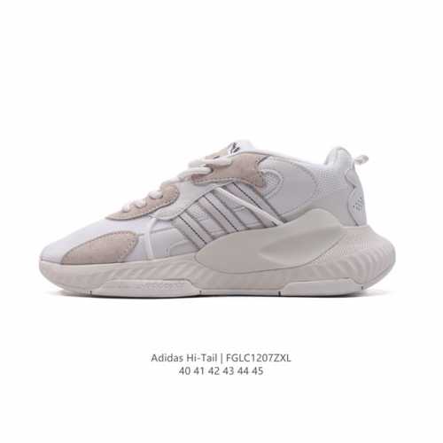Adidas 泡泡鞋 阿迪达斯三叶草hi-Tail男复古网面经典运动鞋厚底老爹鞋。这款adidas Hi-Tail经典鞋，展现90年代末至21世纪初的时尚风范。