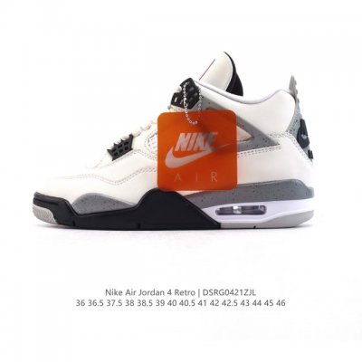 公司级 真标 耐克 Nike Air Jordan 4 Retro Og迈克尔 乔丹Aj4代乔4 中帮复古休闲运动文化篮球鞋。秉承轻量化的速度型篮球鞋设计思想完