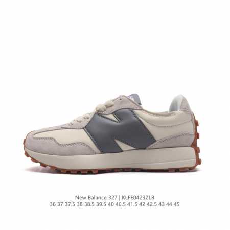 真标 Nb 新百伦 New Balance 327系列复古休闲运动慢跑鞋时尚男女运动鞋 以更纯粹的复古风格设计打造的全新造型 侧身还以解构设计，将 N 字标志以 - 点击图像关闭