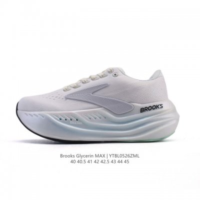 新品公司级 布鲁克斯 Glycerin Max 超级甘油:舒适的增高神器 Brooks Glycerin Max是一款极具突破性的顶级缓震运动跑鞋 由百年专业跑