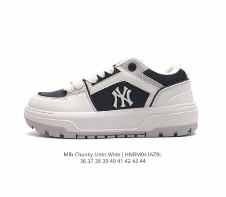 Mlb Chunky Liner Mid人气单品学长鞋系列轻量增高厚底百搭休闲运动板鞋男女轻便胶鞋 高级街头休閒品牌鞋。Mlb Chunky Liner 学长鞋 - 点击图像关闭