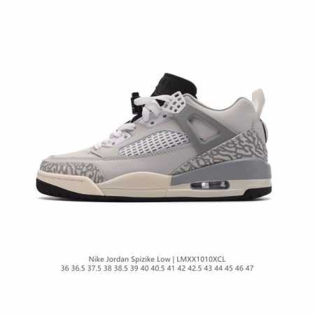 公司级 耐克 Nike Jordan Spizike Low 经典爆裂纹复古运动篮球鞋！全新低帮造型吸睛！整双鞋在融合了 Air Jordan 经典鞋款中的标志 - 点击图像关闭