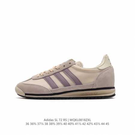 阿迪达斯adidas Sl 72 Shoes 经典复古薄底运动鞋 T头鞋 三叶草复古休闲跑步鞋休闲运动鞋 这款经典运动鞋携复古型格，来访你的活力日常 采用舒爽帆 - 点击图像关闭
