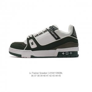 公司级 路易威登 Louis Vuitton LV路易威登板鞋 时尚运动鞋 潮厚底增高鞋 。舒适防滑底和百搭性霸屏整个时尚娱乐圈，细节调整完美主义！鞋面采用柔软