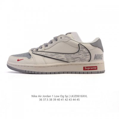 公司级 真标 耐克 Nike Air Jordan 1 Low Og Sp Military Blue Aj1乔1倒勾 2025年新款 蛇年新款 低帮篮球鞋 A