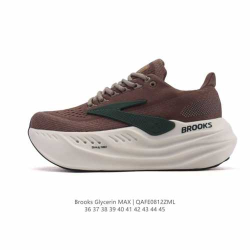 新品公司级 布鲁克斯 Glycerin Max 超级甘油:舒适的增高神器！Brooks Glycerin Max是一款极具突破性的顶级缓震运动跑鞋，由百年专业跑