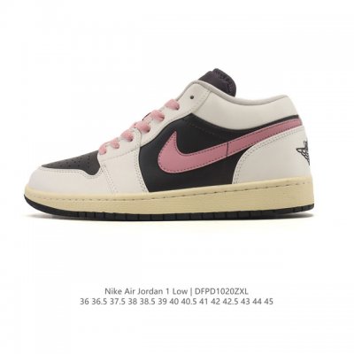 耐克 乔丹Air Jordan 1 Low Aj1 乔1 乔丹1代Aj1 低帮复古文化休闲运动篮球鞋。该鞋款从 1985 年元年款汲取设计灵感，焕新演绎简约经典