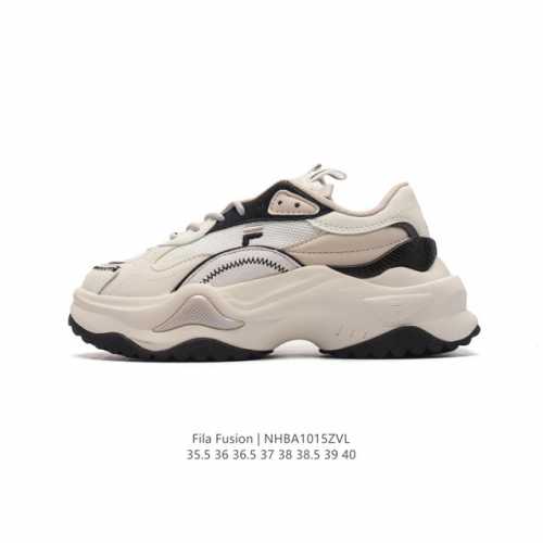 公司级 斐乐 女老爹鞋 Fila Fusion 厚底增高百搭运动板鞋 意大利百年经典运动品牌，网红单品 小红书推荐爆款 Fila斐乐新款小白鞋斐乐潮牌文化街头风