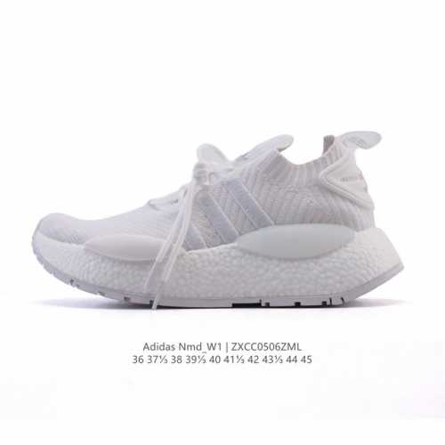 新品公司级 阿迪达斯Adidas Originals Nmd_W1 系列运动跑步鞋 爆米花 春夏运动鞋休闲轻便跑步鞋健步鞋，阿迪全新Nmd鞋款，超厚Boost脚