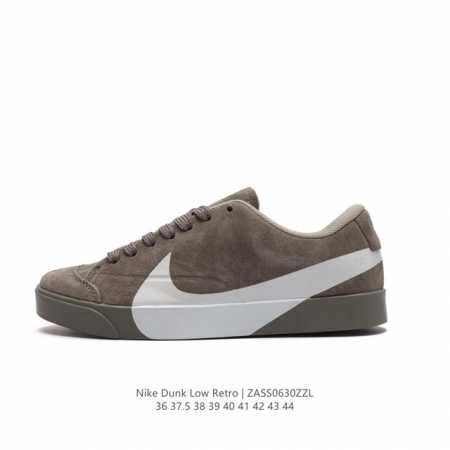 真标 带半码 BLAZER CITY LOW LX 耐克2024新款大勾休闲鞋blazer开拓者低帮板鞋！1973年为了进军篮球鞋市场，Nike模仿和改良了Co - 点击图像关闭