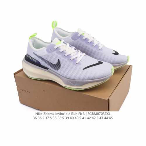 耐克 Nike Zoomx Invincible Run Fk 3 机能风格运动鞋 厚底增高老爹鞋。最新一代的Invincible 第三代来了！首先鞋面采用的是
