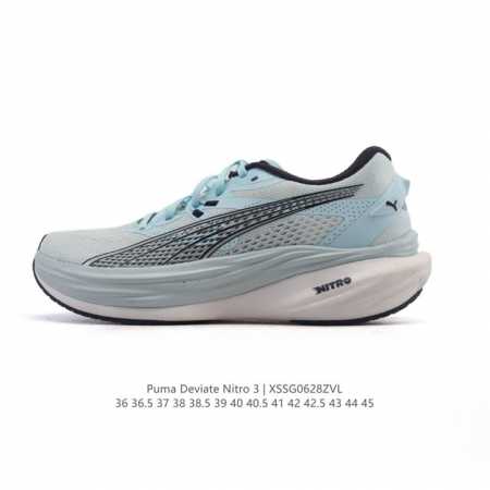 真标 彪马 Puma Deviate Nitro3男女士2025年新款跑步鞋减震舒适缓冲回弹简约软底运动鞋注氮泡沫橡胶鞋垫耐磨防滑百搭老爹鞋 Deviate N - 点击图像关闭