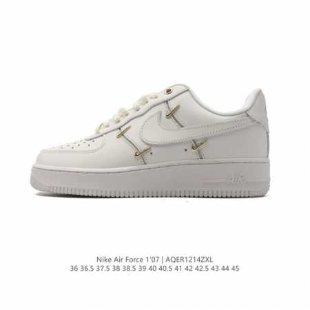 耐克 Nike Air Force 1 '07 Low 空军一号含气垫 小白鞋 低帮百搭厚底增高休闲运动板鞋。柔软、弹性十足的缓震性能和出色的中底设计，横跨复古 - 点击图像关闭
