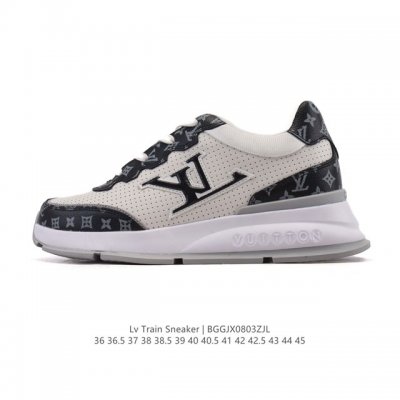 新品公司级 Lv Classic运动鞋 Lv 路易威登Louis Vuitton路易威登Lv男女鞋Classic运动鞋2025款小牛皮字母休闲鞋白色1Ahstf