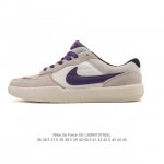 耐克Nike Sb Force 58 运动滑板鞋。这是一款将前沿创新带入街头的单品，它具有硫化杯底，具有出色的耐用性和灵活性。使用柔软皮革拼接，在饰面上放置通风