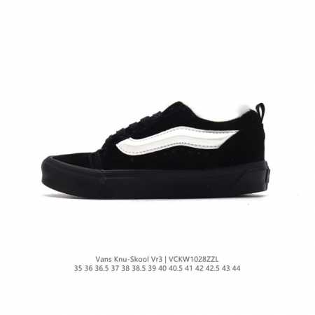 秋冬新款 加绒加厚 万斯 Vans Knu-Skool VR3 LX 面包鞋时尚运动鞋。坎普尔 茱利安系列低帮复古硫化休闲运动板鞋“肥胖版大LOGO”要说整个年 - 点击图像关闭