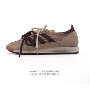 阿迪达斯Adidas Sl 72 Shoes 经典复古薄底运动鞋 T头鞋 三叶草复古休闲跑步鞋休闲运动鞋 这款经典运动鞋携复古型格，来访你的活力日常 采用舒爽帆