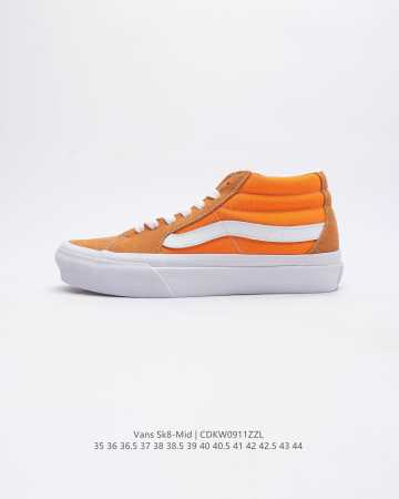 万斯vans范斯 经典系列 Sk8-Mid 中帮皮革鞋面休闲运动板鞋情侣鞋时尚复古男女鞋 码数 35 44 含硫化半码 编码 Cdkw0911Zzl - 点击图像关闭