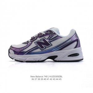 200 【公司级】New Balance Mr740 Nb新百伦系列复古老爹风休闲运动慢跑鞋。采用轻质牛剖革拼接透气网眼衬垫织物鞋面材质 T-Beam大底提供足
