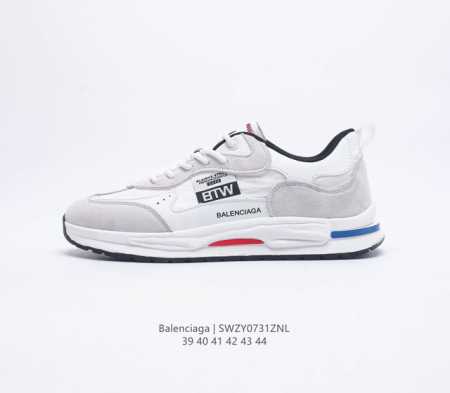 潮奢 巴黎世家 BALENCIAGA 男士板鞋皮革网面运动鞋 BALENCIAGA 爆款低帮系带休闲运动板鞋 专柜同步上架香港、美国、巴黎各大时尚博主及明星 - 点击图像关闭