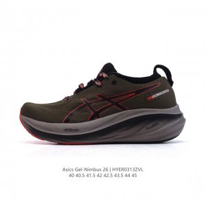180 Asics Gel Nimbus26 2024 01#亚瑟士#跑步鞋 超厚底增高百搭老爹鞋 最舒适跑鞋，中底两大独家科技都带来全新能量，造就历来最软弹的