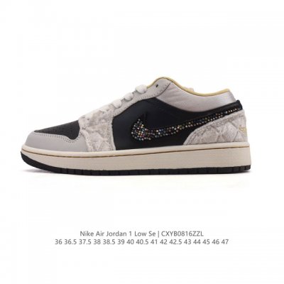 耐克 乔丹Air Jordan 1 Low Aj1 乔1 乔丹1代Aj1 低帮复古文化休闲运动篮球鞋。从1985 年面世的元年款汲取设计灵感，采用简洁大方的经典