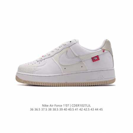 特价 耐克 Nike Air Force 1 '07 Low 空军一号含气垫 低帮百搭厚底增高休闲运动板鞋。柔软、弹性十足的缓震性能和出色的中底设计，横跨复古与 - 点击图像关闭