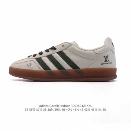 公司级 阿迪达斯 Adidas Originals Gazelle Indoor复古三叶草防滑透明橡胶板鞋经典运动鞋。这款经典鞋,忠于原版设计,缀撞色三条纹和鞋 - 点击图像关闭